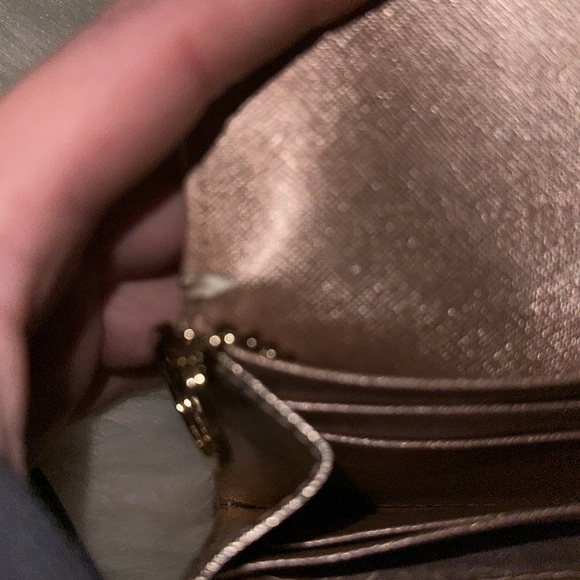 Kate Spade New York Laurel Way Petty Small Wallet in Rose Gold Saffiano Leather - Picture 6 of 10